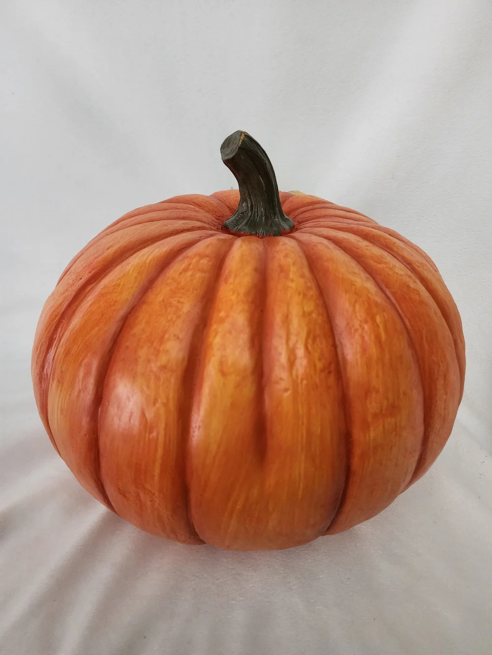 Orange Pumpkin French Bull Dog Hideaway Figurine - Decorative